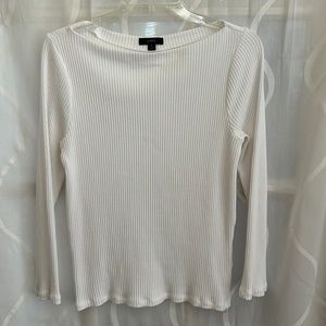 J. Crew White Sweater, Size Medium